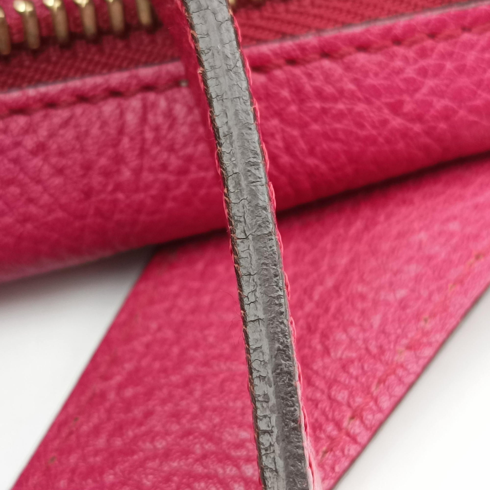 Pre-owned Chloe Paraty Rose Leather  shoulderbag | stylenewstar