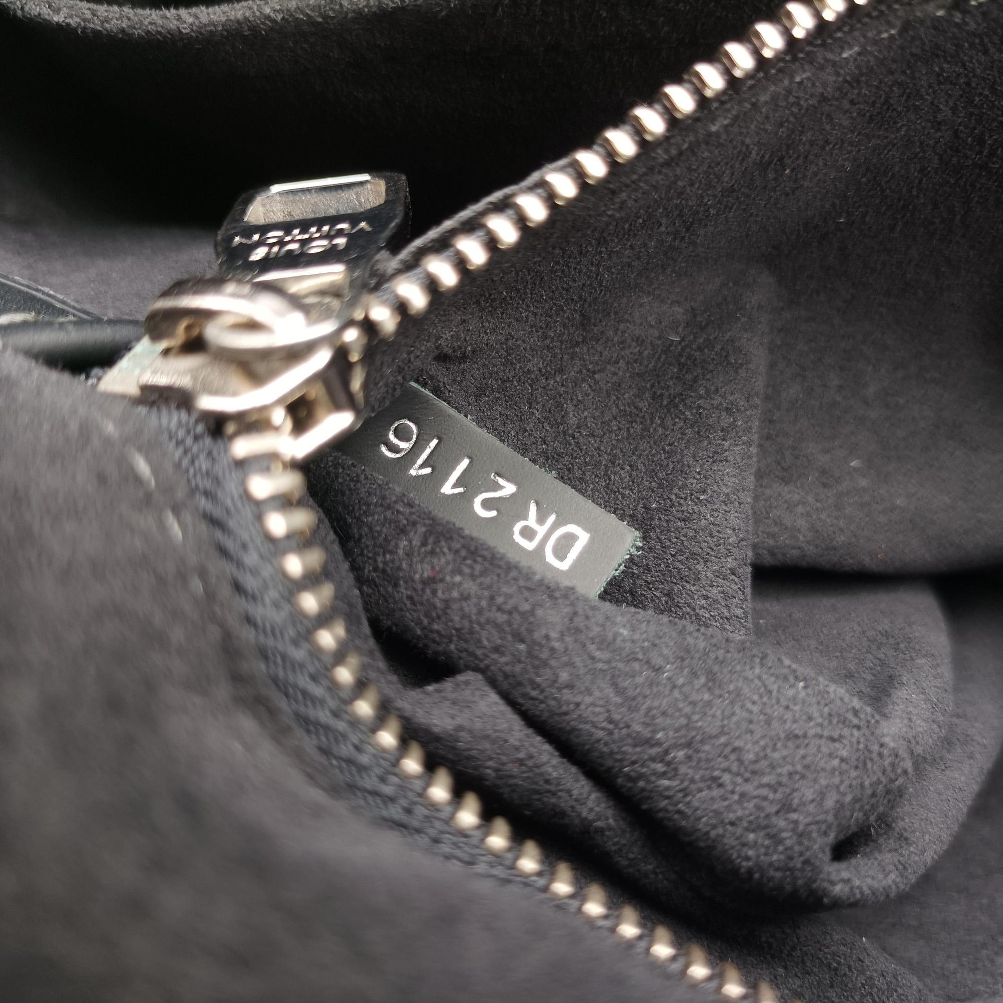 Pre-owned Louis Vuitton Newport Messenger PM black×navy Damier Cobalt N41587 shoulderbag | stylenewstar