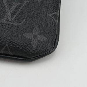 Secondhand Louis Vuitton Trio Messenger black Monogram Eclipse Reverse M69443 shoulderbag | stylenewstar