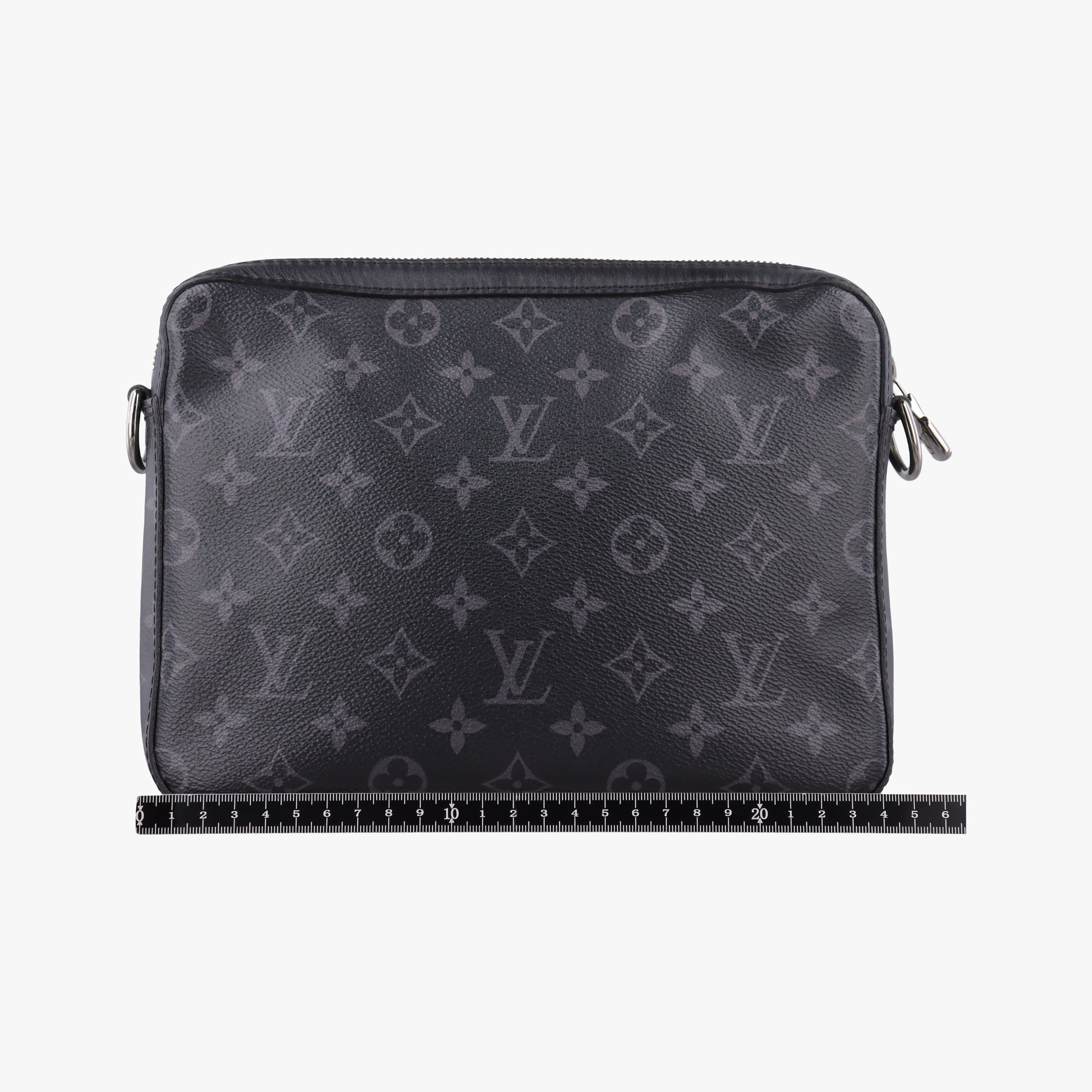 Secondhand Louis Vuitton Trio Messenger black Monogram Eclipse Reverse M69443 shoulderbag | stylenewstar
