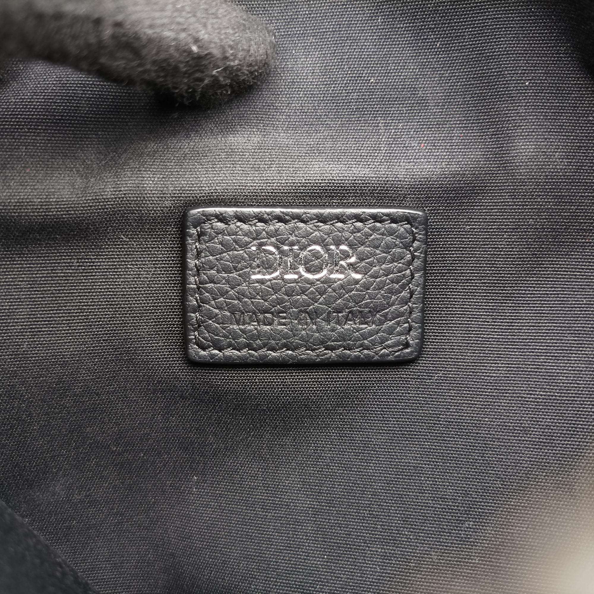 Vintage Christian Dior Saddlebags Gray×Navy×Black Jacquard×Leather  bum bag/waist bag | stylenewstar