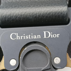 Vintage Christian Dior saddle Navy×Gray Jacquard×Leather  bum bag/waist bag | stylenewstar