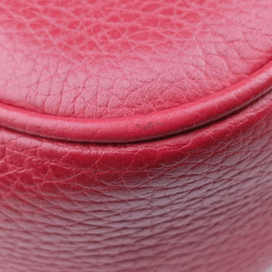 Pre-owned Gucci Bree Microguccissima Beige x red Canvas×Leather 449413 shoulderbag | stylenewstar