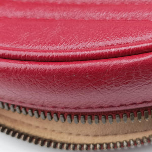 Pre-owned Gucci GG Marmont Red Leather 550154 shoulderbag | stylenewstar
