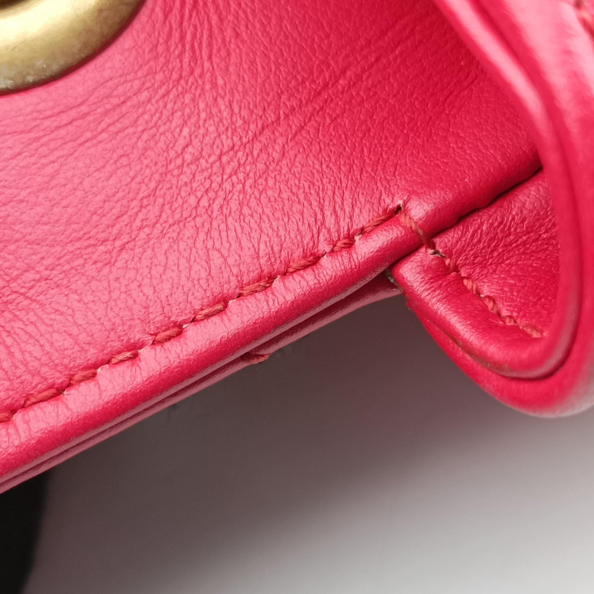 Secondhand Gucci GG Marmont Red Leather 443497 shoulderbag | stylenewstar