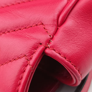 Secondhand Gucci GG Marmont Red Leather 443497 shoulderbag | stylenewstar