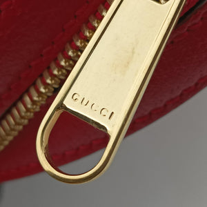 Pre-owned Gucci GG supreme Apple Red×beige PVC coated canvas×Leather 625216 shoulderbag | stylenewstar