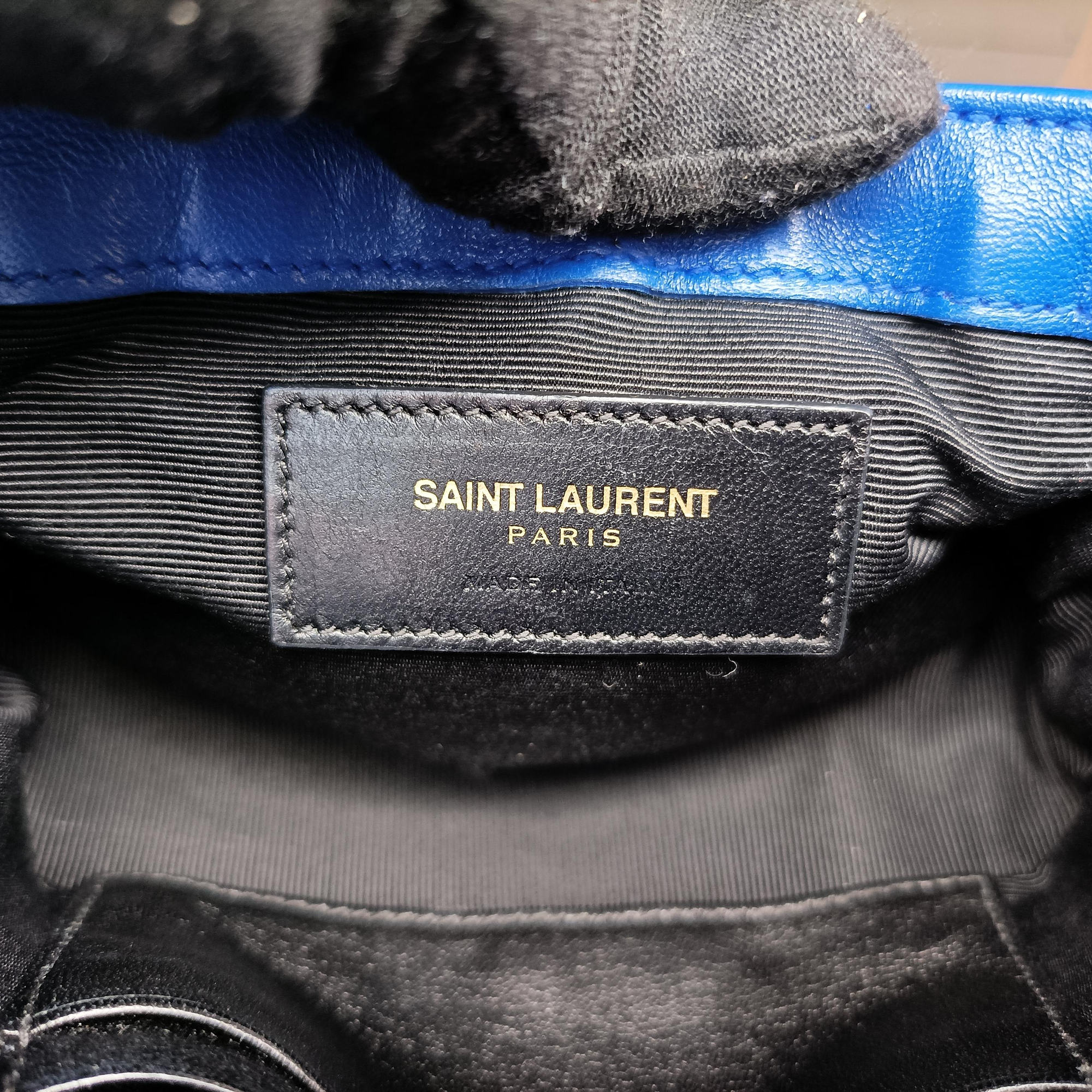 Secondhand Yves Saint Laurent Baby Chai Blue Leather 399289 shoulderbag | stylenewstar
