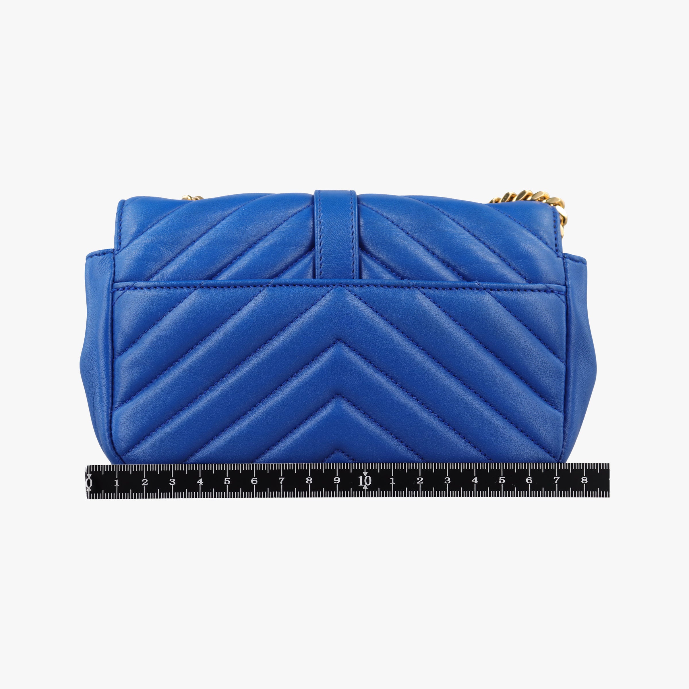 Secondhand Yves Saint Laurent Baby Chai Blue Leather 399289 shoulderbag | stylenewstar
