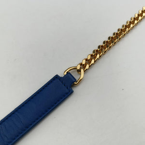Secondhand Yves Saint Laurent Baby Chai Blue Leather 399289 shoulderbag | stylenewstar
