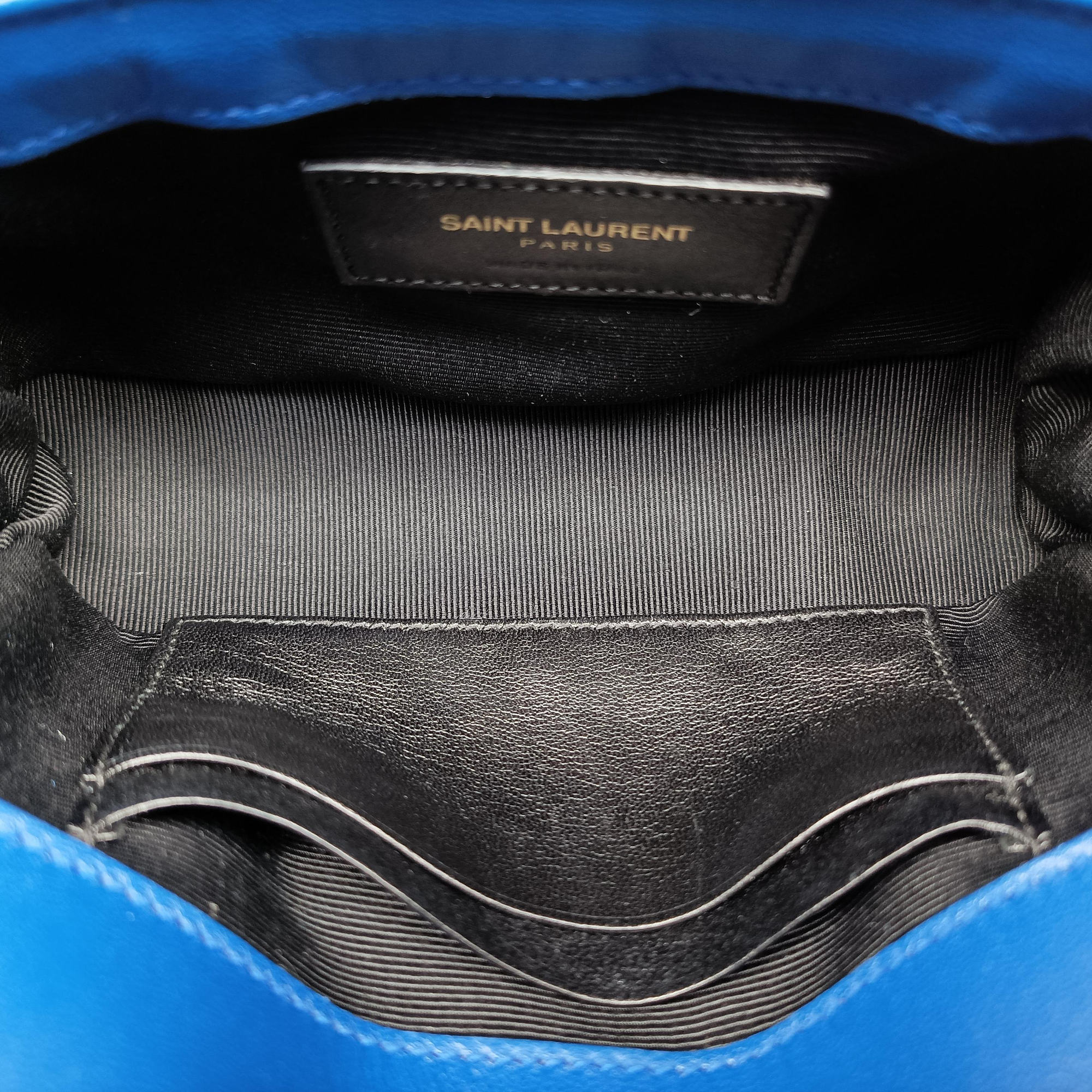 Secondhand Yves Saint Laurent Baby Chai Blue Leather 399289 shoulderbag | stylenewstar