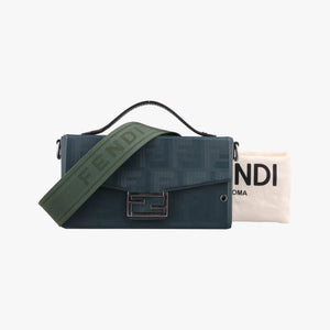 Vintage Fendi Soft Trunk Green Leather 7VA565 shoulderbag | stylenewstar