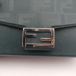 Vintage Fendi Soft Trunk Green Leather 7VA565 shoulderbag | stylenewstar