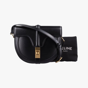 Pre-owned Celine Small Besace 16 Black Leather 188013 shoulderbag | stylenewstar