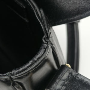 Pre-owned Celine Small Besace 16 Black Leather 188013 shoulderbag | stylenewstar
