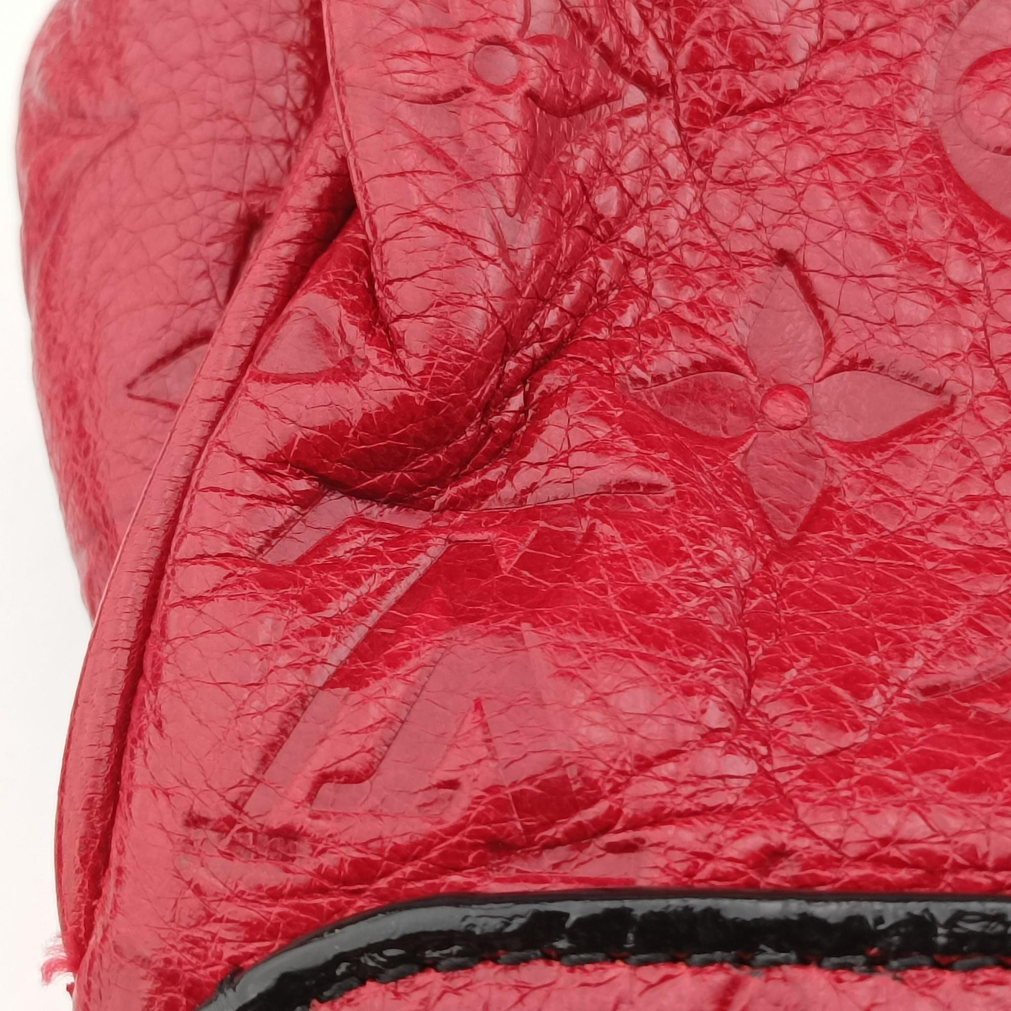 Pre-owned Louis Vuitton Monogram Glossy My Deer Enigme Rouge Monogram Empreinte M40280 clutchbag | stylenewstar