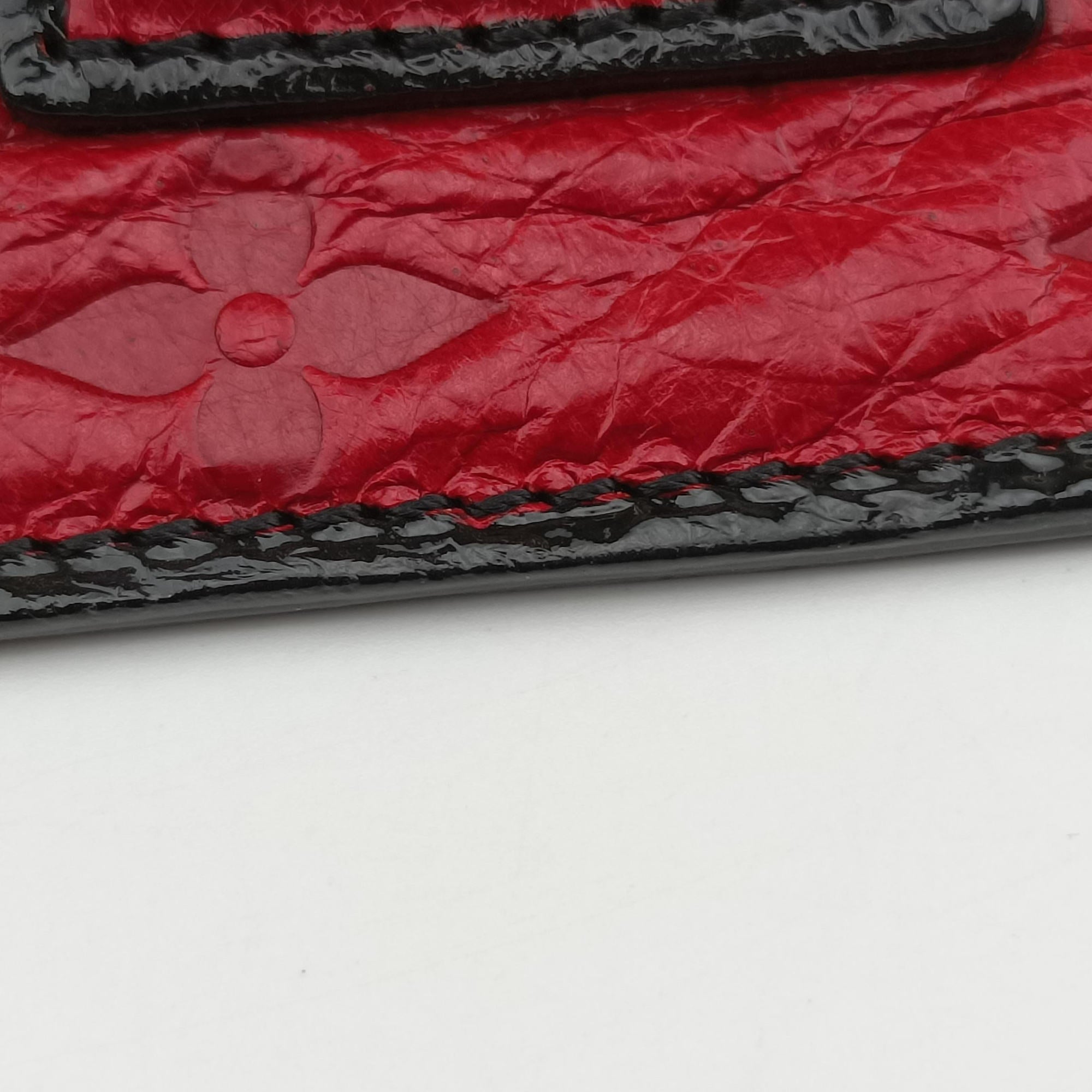 Pre-owned Louis Vuitton Monogram Glossy My Deer Enigme Rouge Monogram Empreinte M40280 clutchbag | stylenewstar