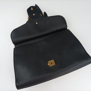 Pre-owned Gucci GG Marmont Black Leather 421890 shoulderbag | stylenewstar