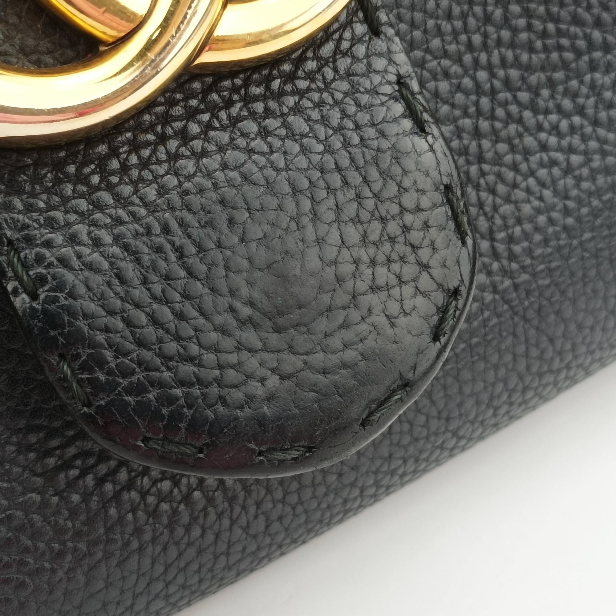 Pre-owned Gucci GG Marmont Black Leather 421890 shoulderbag | stylenewstar