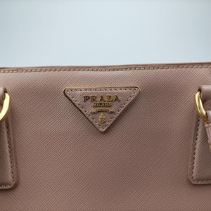 Pre-owned Prada Galleria Pink SAFFIANO Leather BN1786 shoulderbag | stylenewstar