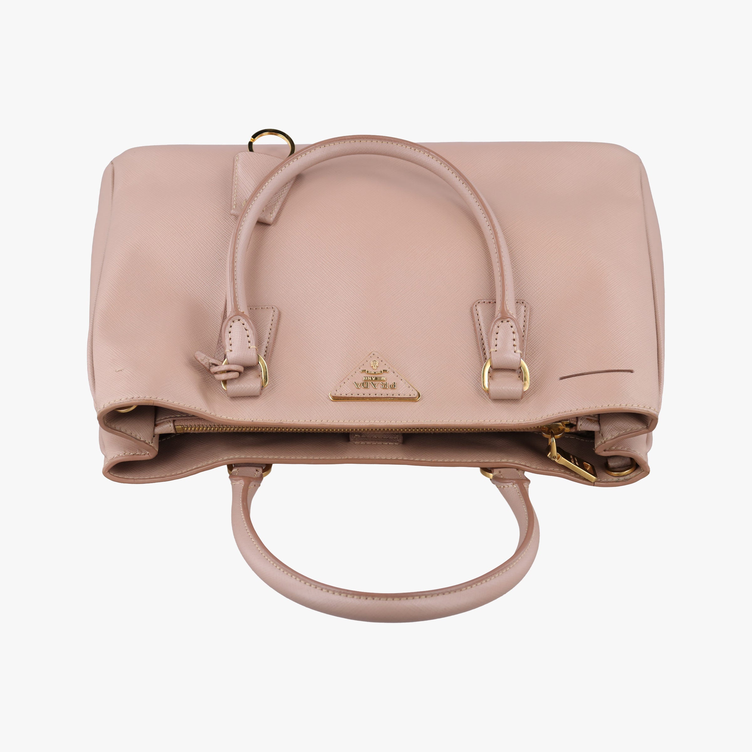 Pre-owned Prada Galleria Pink SAFFIANO Leather BN1786 shoulderbag | stylenewstar