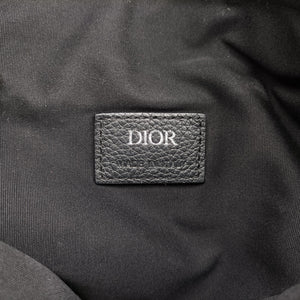 Pre-owned Christian Dior Saddlebags Gray×Navy×Black Jacquard×Leather  bum bag/waist bag | stylenewstar
