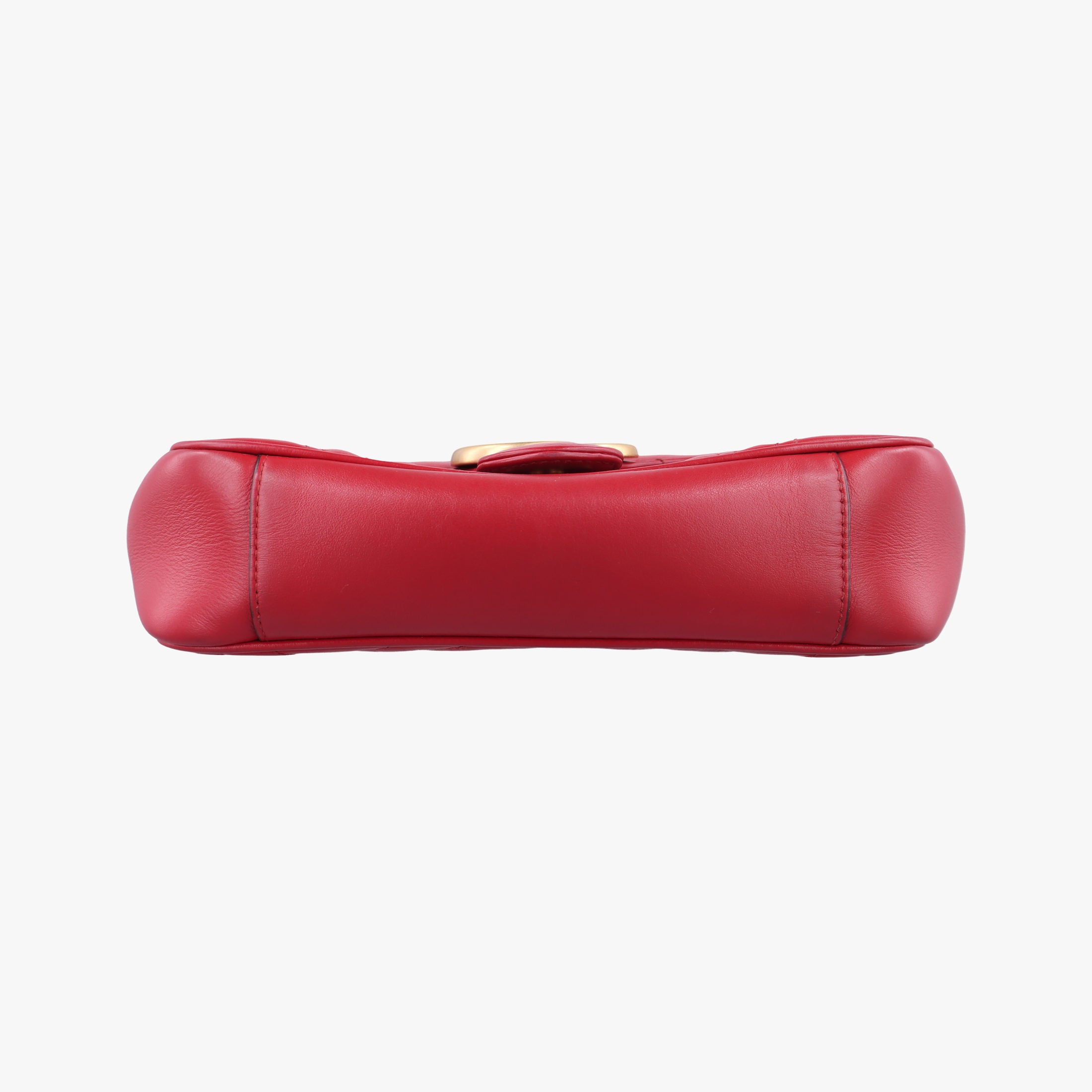 Pre-owned Gucci GG Marmont Red Leather 446744 shoulderbag | stylenewstar