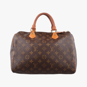Pre-owned Louis Vuitton Speedy 30 BROWN Monogram Canvas M41526 handbag | stylenewstar
