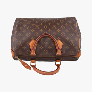 Pre-owned Louis Vuitton Speedy 30 BROWN Monogram Canvas M41526 handbag | stylenewstar
