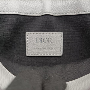 Pre-owned Christian Dior Saddle Gray leather  shoulderbag | stylenewstar