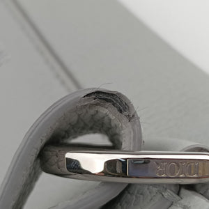 Pre-owned Christian Dior Saddle Gray leather  shoulderbag | stylenewstar