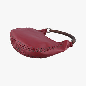 Pre-owned Christian Dior Ethnic Hobo Red Leather  handbag | stylenewstar