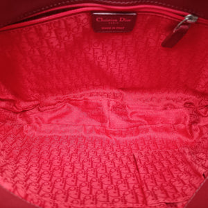 Pre-owned Christian Dior Ethnic Hobo Red Leather  handbag | stylenewstar