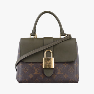 Pre-owned Louis Vuitton Locky BB Brown×Laurier Monogram canvas×calf leather M44797 shoulderbag | stylenewstar
