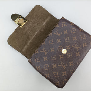 Pre-owned Louis Vuitton Locky BB Brown×Laurier Monogram canvas×calf leather M44797 shoulderbag | stylenewstar