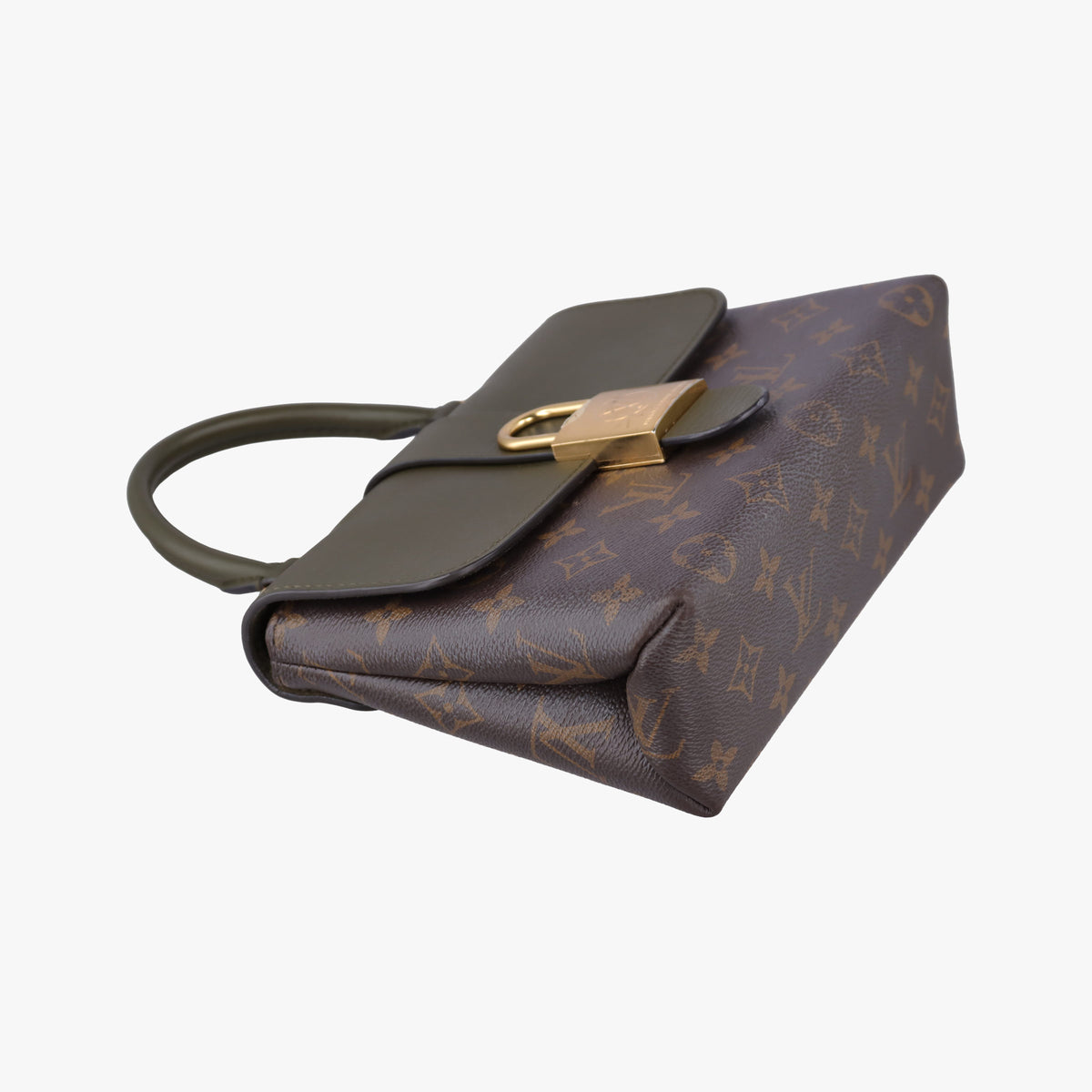 Pre-owned Louis Vuitton Locky BB Brown×Laurier Monogram canvas×calf leather M44797 shoulderbag | stylenewstar