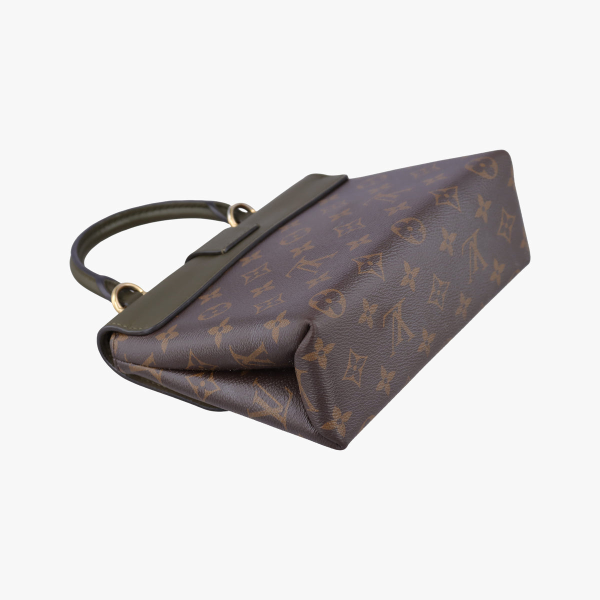 Pre-owned Louis Vuitton Locky BB Brown×Laurier Monogram canvas×calf leather M44797 shoulderbag | stylenewstar