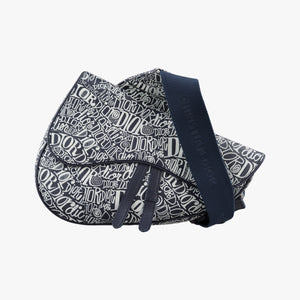 Pre-owned Christian Dior Saddle Navy Leather  bum bag/waist bag | stylenewstar