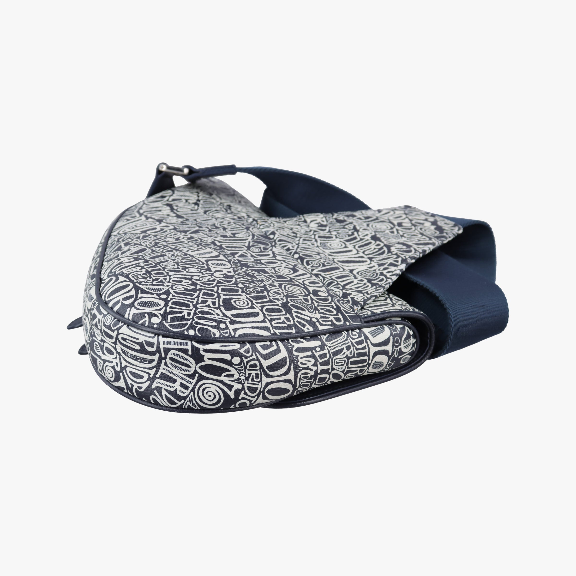 Pre-owned Christian Dior Saddle Navy Leather  bum bag/waist bag | stylenewstar