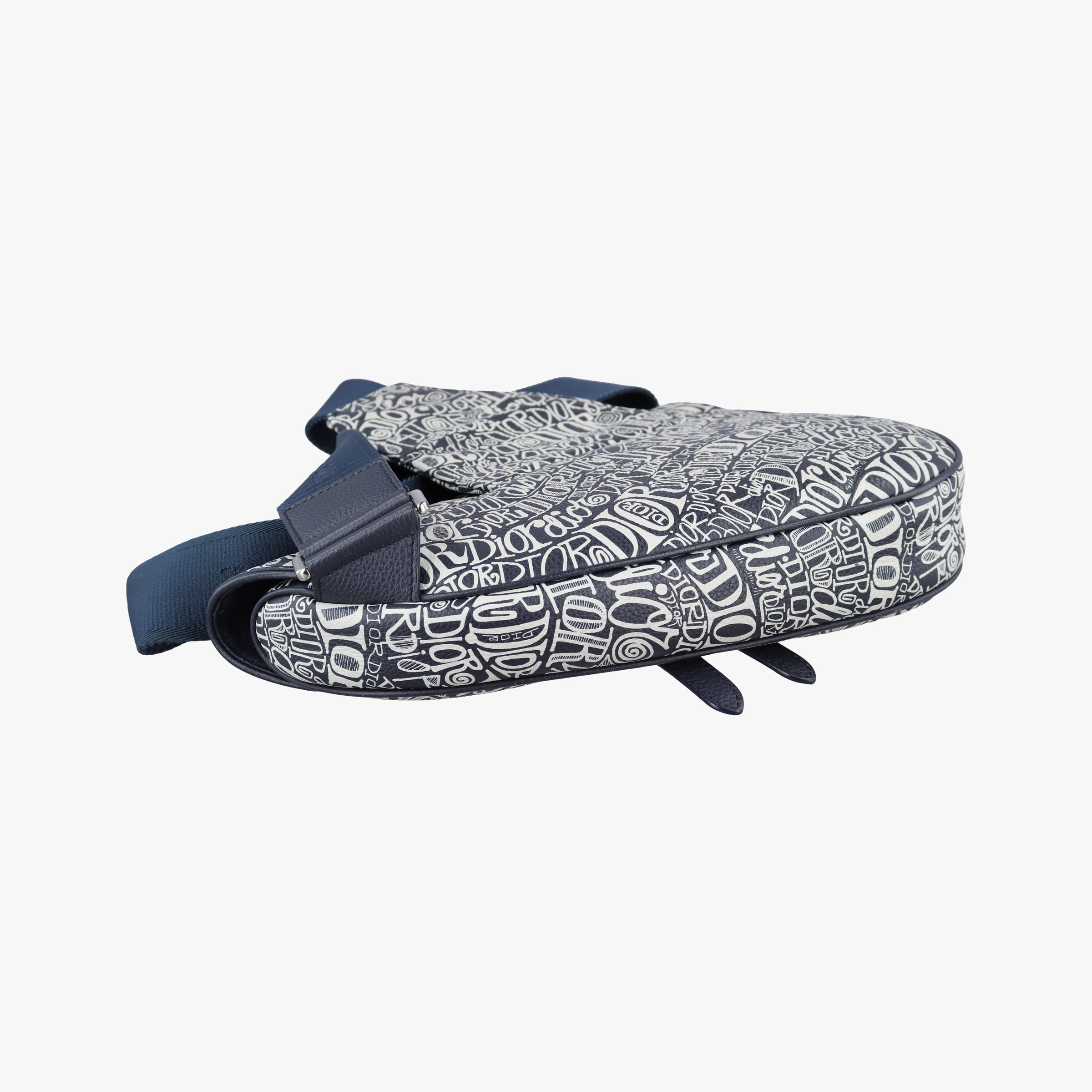 Pre-owned Christian Dior Saddle Navy Leather  bum bag/waist bag | stylenewstar