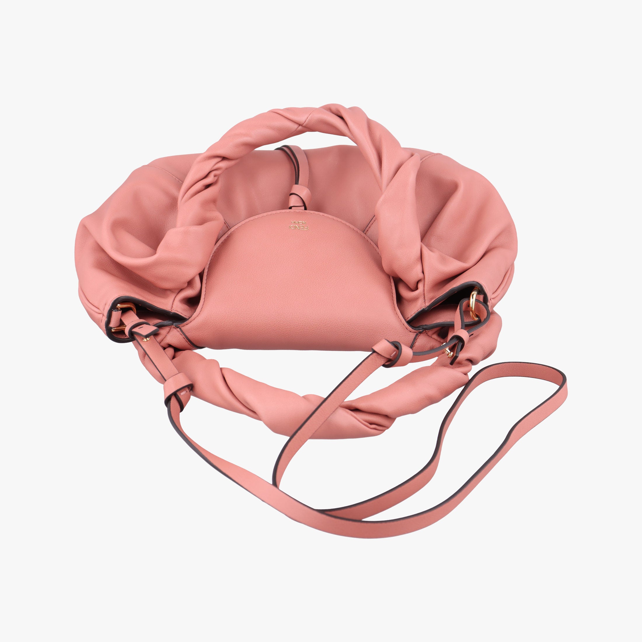 Pre-owned Fendi Spy Pink Leather 8BH838 shoulderbag | stylenewstar