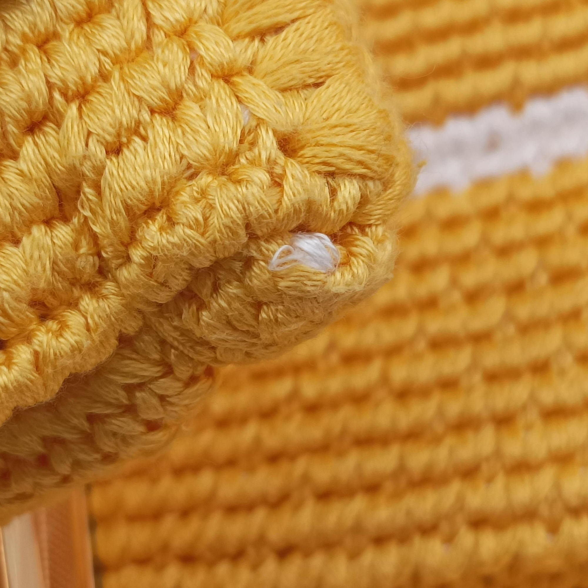 Pre-owned Fendi SUNSHINE Yellow Crochet×leather 8BH386 shoulderbag | stylenewstar