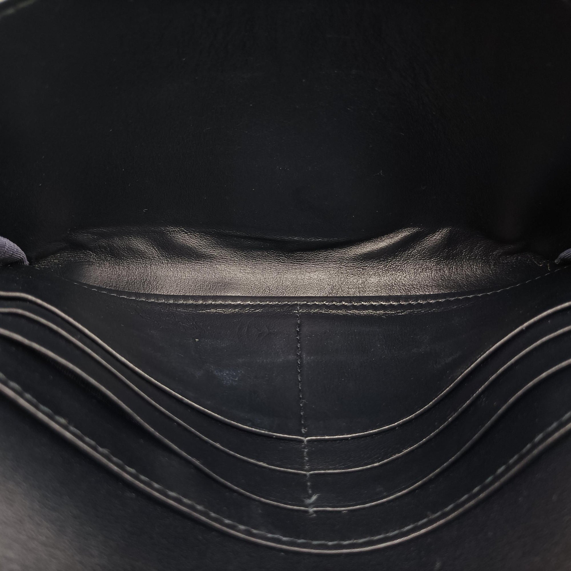 Pre-owned Christian Dior Saddle Navy×Gray jacquard×Leather  shoulderbag | stylenewstar
