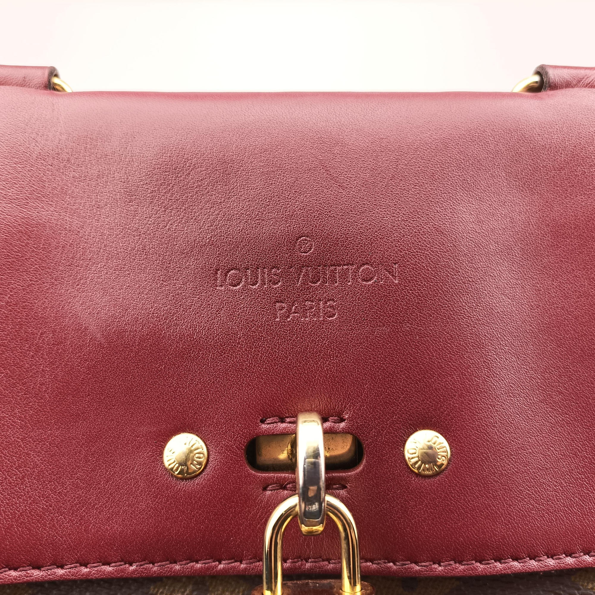 Pre-owned Louis Vuitton Venus brown×RAISIN Monogram Canvas×calf leather M42413 handbag | stylenewstar