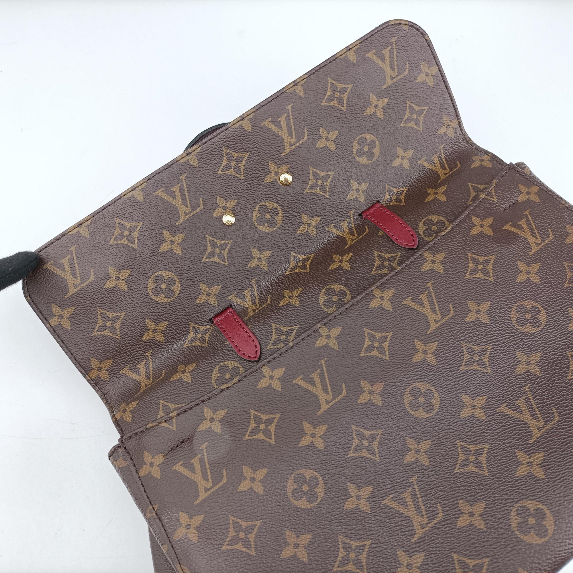Pre-owned Louis Vuitton Venus brown×RAISIN Monogram Canvas×calf leather M42413 handbag | stylenewstar