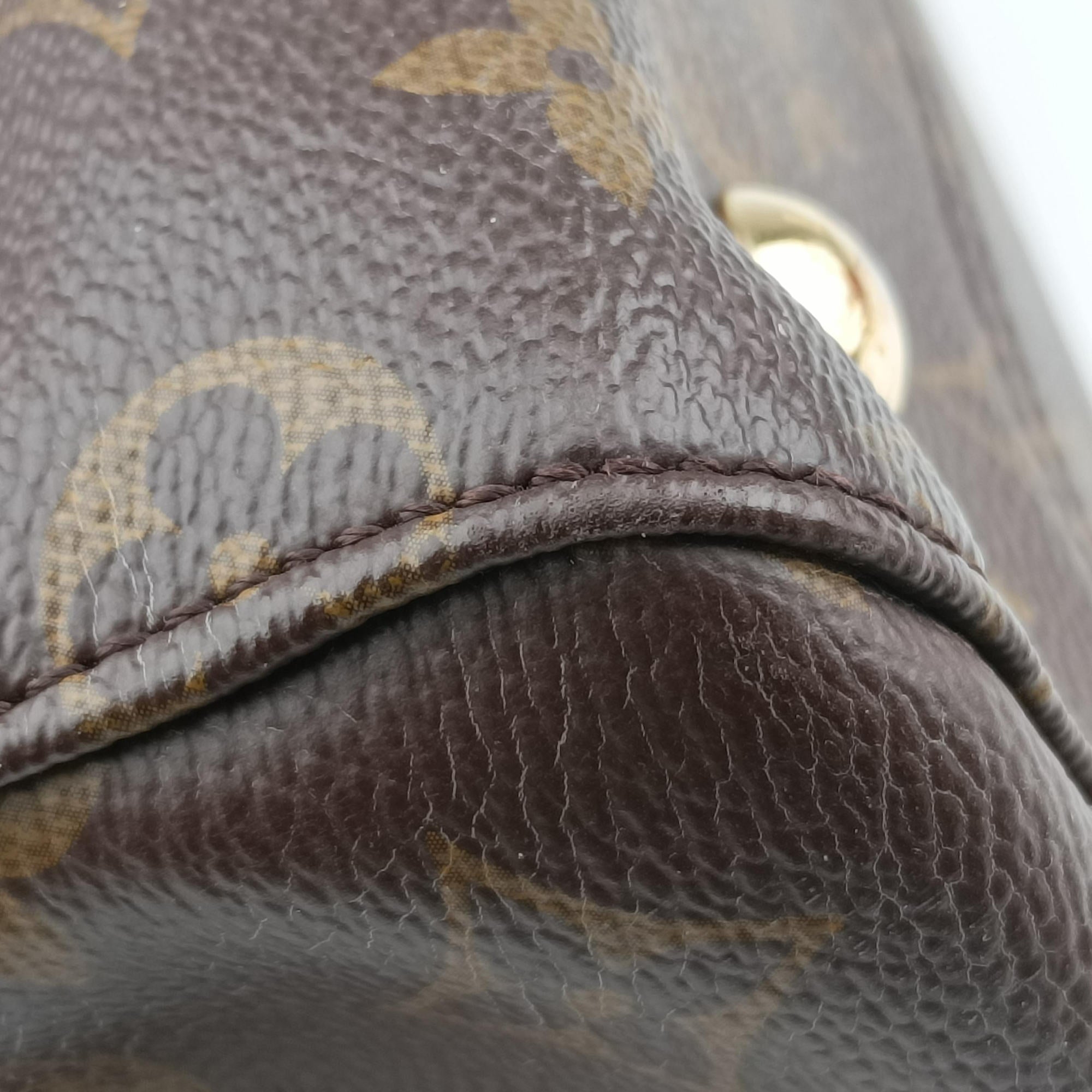 Pre-owned Louis Vuitton Venus brown×RAISIN Monogram Canvas×calf leather M42413 handbag | stylenewstar