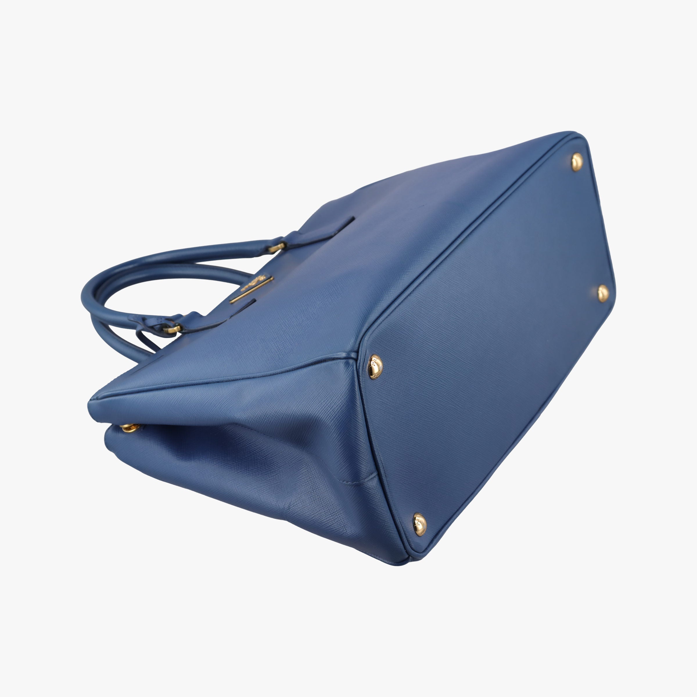 Pre-owned Prada Galleria Blue SAFFIANO Leather BN1786 shoulderbag | stylenewstar