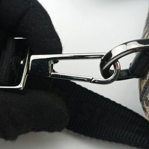 Vintage Christian Dior Safari Oblique Navy×Gray jacquard×Leather  shoulderbag | stylenewstar