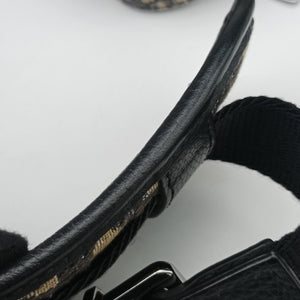Vintage Christian Dior Safari Oblique Navy×Gray jacquard×Leather  shoulderbag | stylenewstar