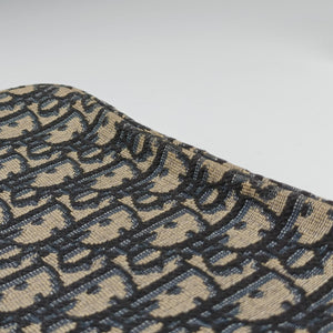 Vintage Christian Dior Safari Oblique Navy×Gray jacquard×Leather  shoulderbag | stylenewstar